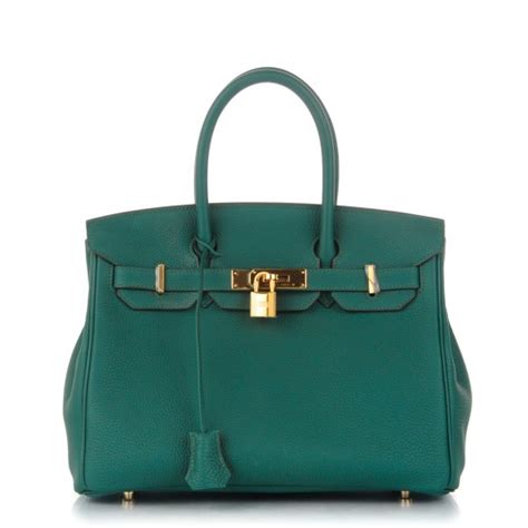 HERMES Togo Birkin 30 Malachite 166263 .